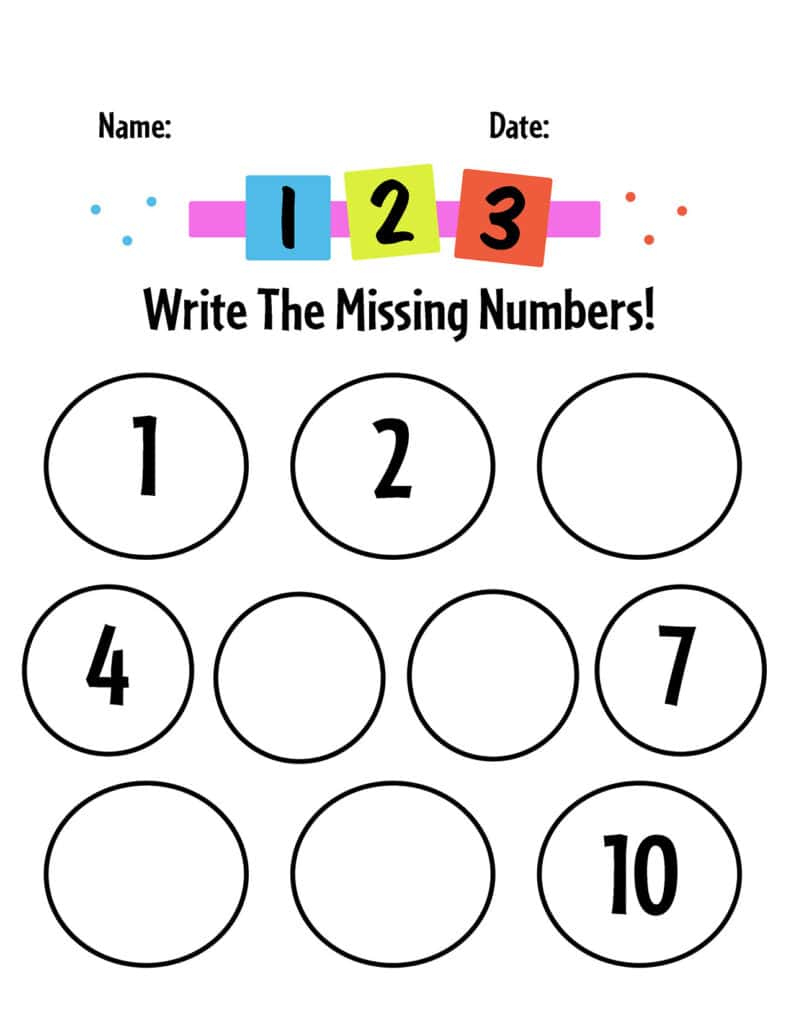 Free Printable Missing Numbers Worksheets! (1-20) ⋆ The Hollydog Blog with regard to Free Printable Missing Number Worksheets