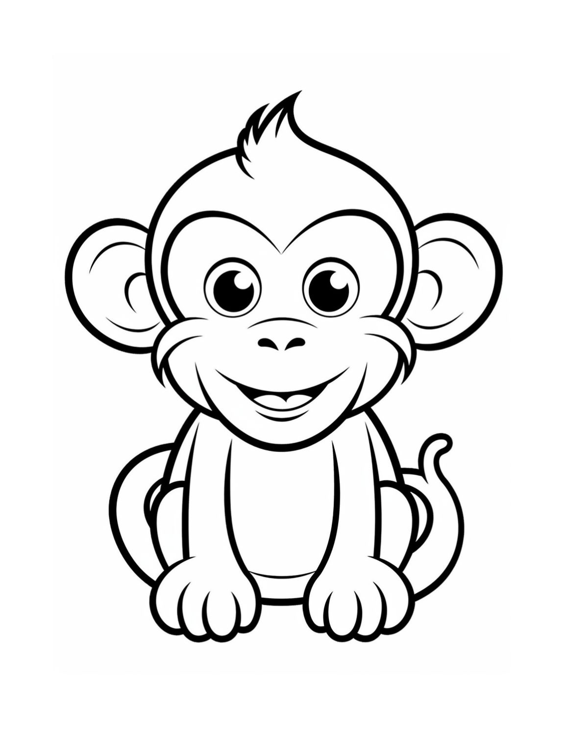 Free Printable Monkey Coloring Pages | Skip To My Lou intended for Free Printable Monkey Coloring Sheets