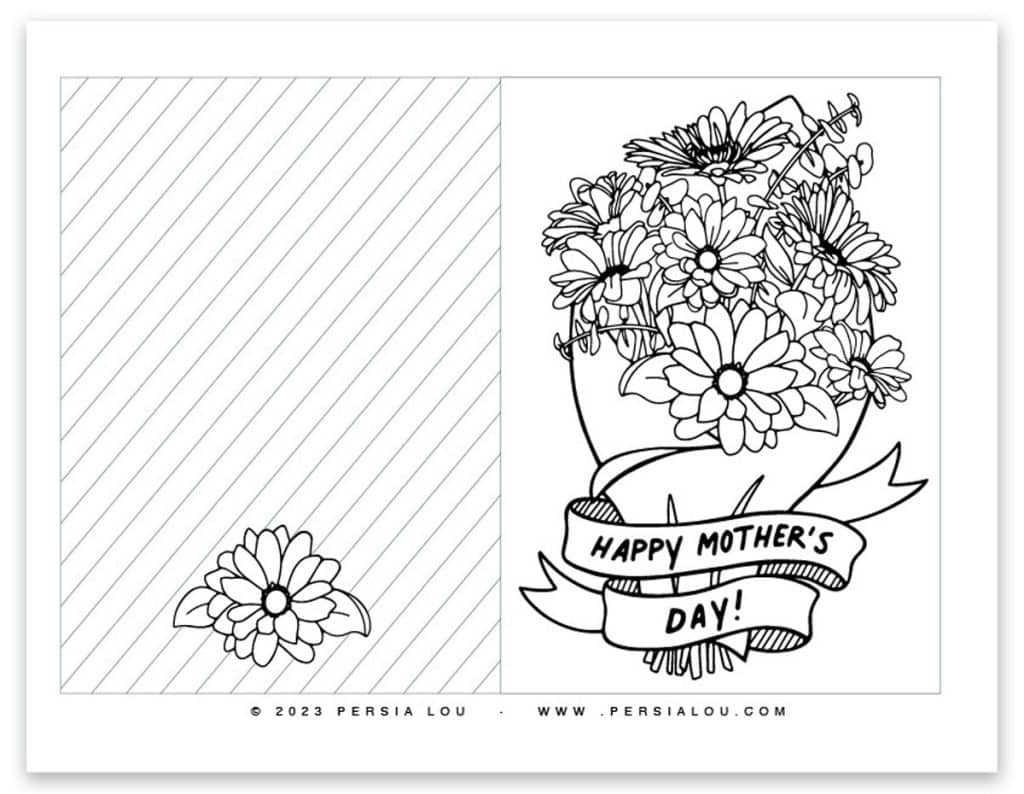 Free Printable Mother&amp;#039;S Day Cards To Color with Free Printable Mothers Day Coloring Cards