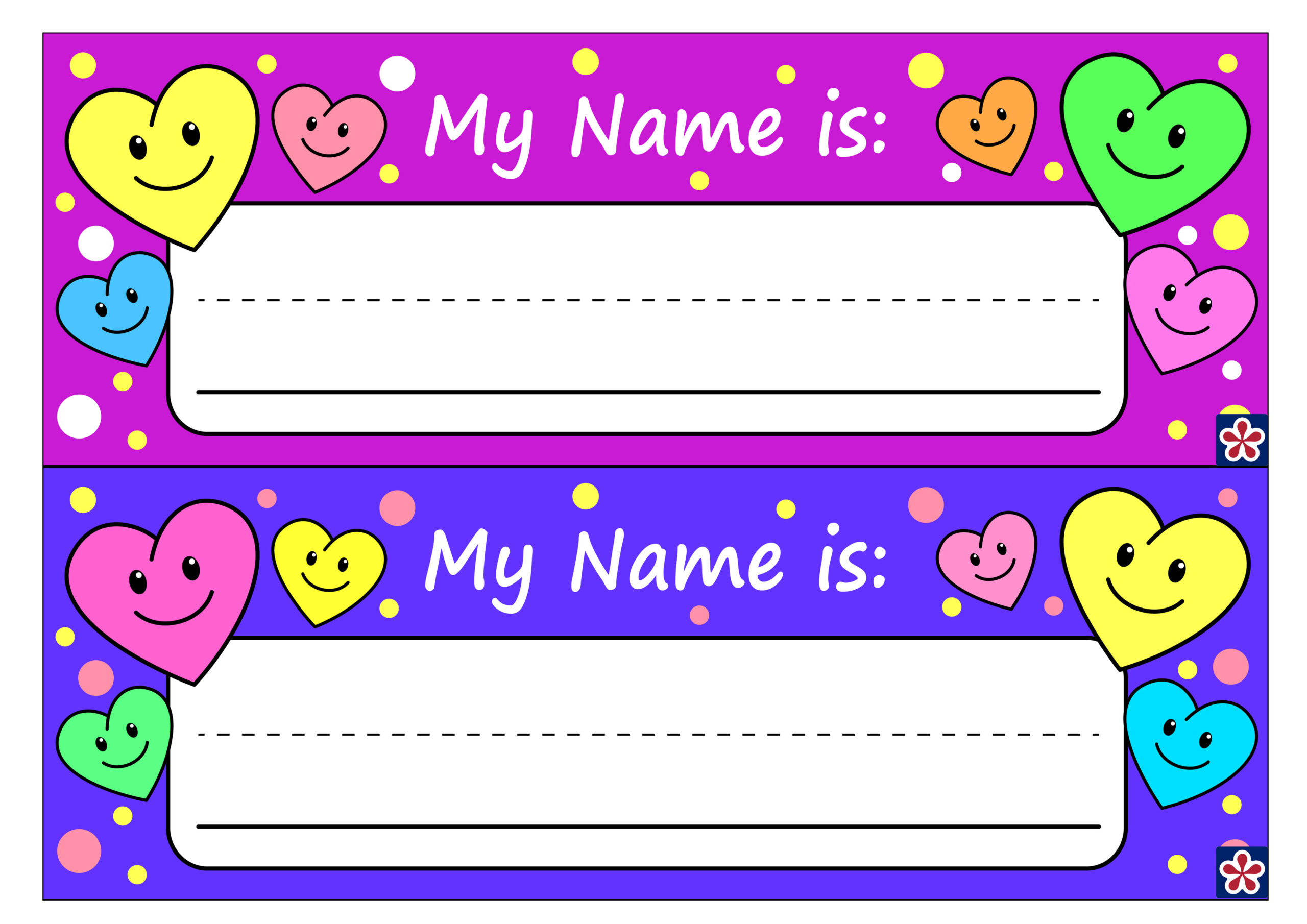 Free Printable Name Tags For Preschoolers. Teachersmag for Free Printable Name Tags for Preschoolers