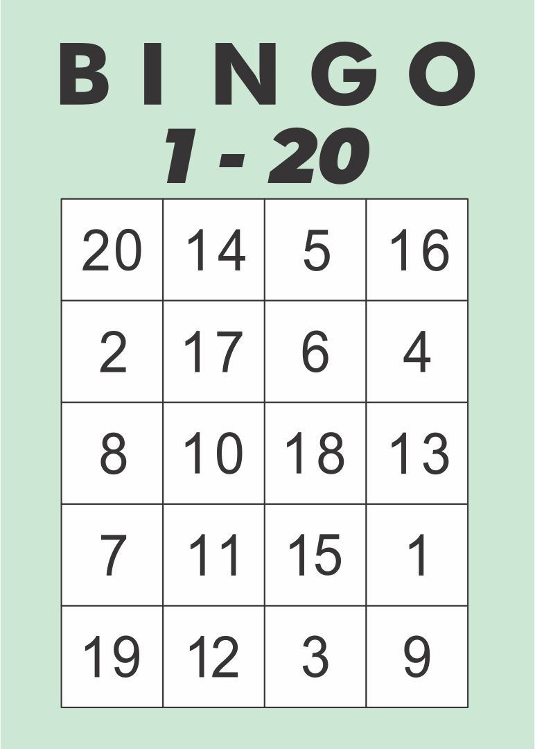 Free Printable Number Bingo | Printablee | Free Bingo Cards, Bingo within Free Printable Number Bingo Cards 1-20