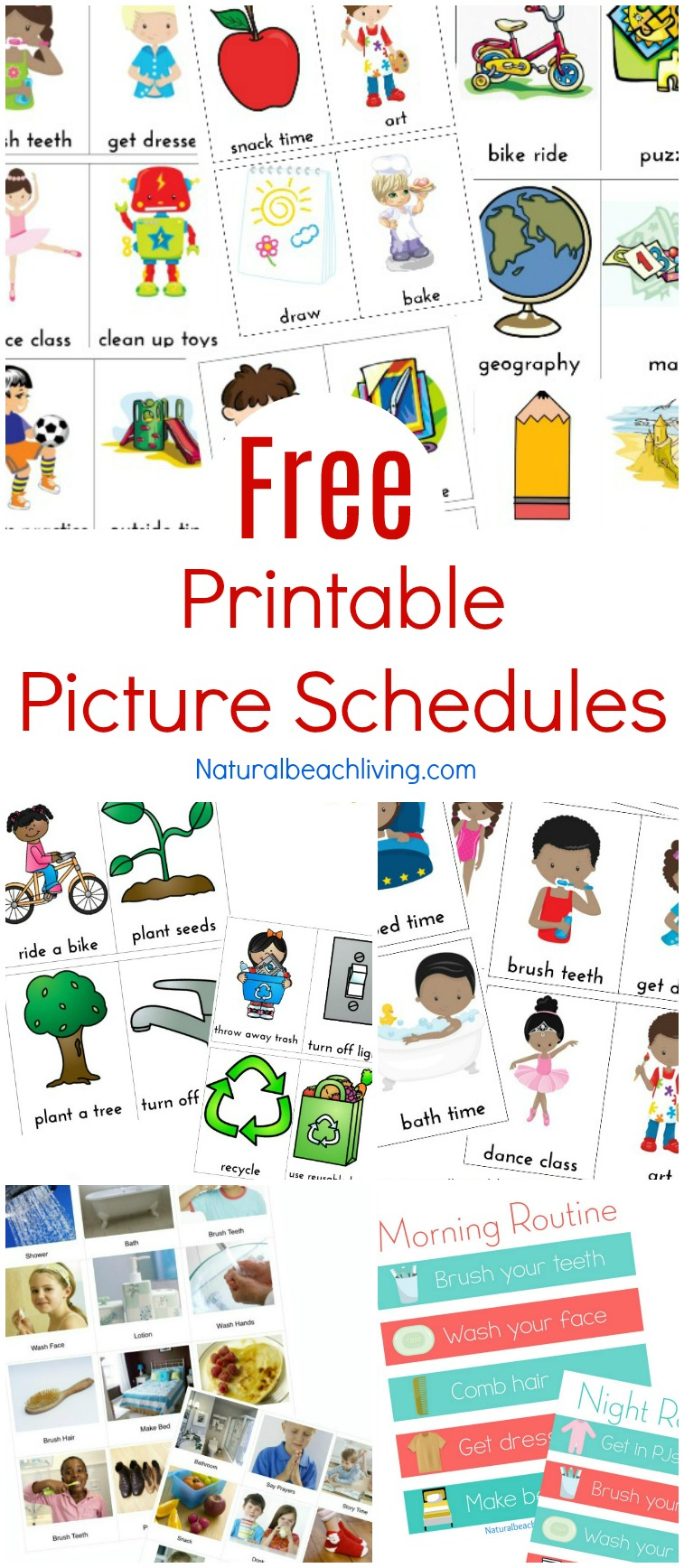 Free Printable Picture Schedule Cards - Visual Schedule Printables regarding Free Printable Picture Schedule Cards