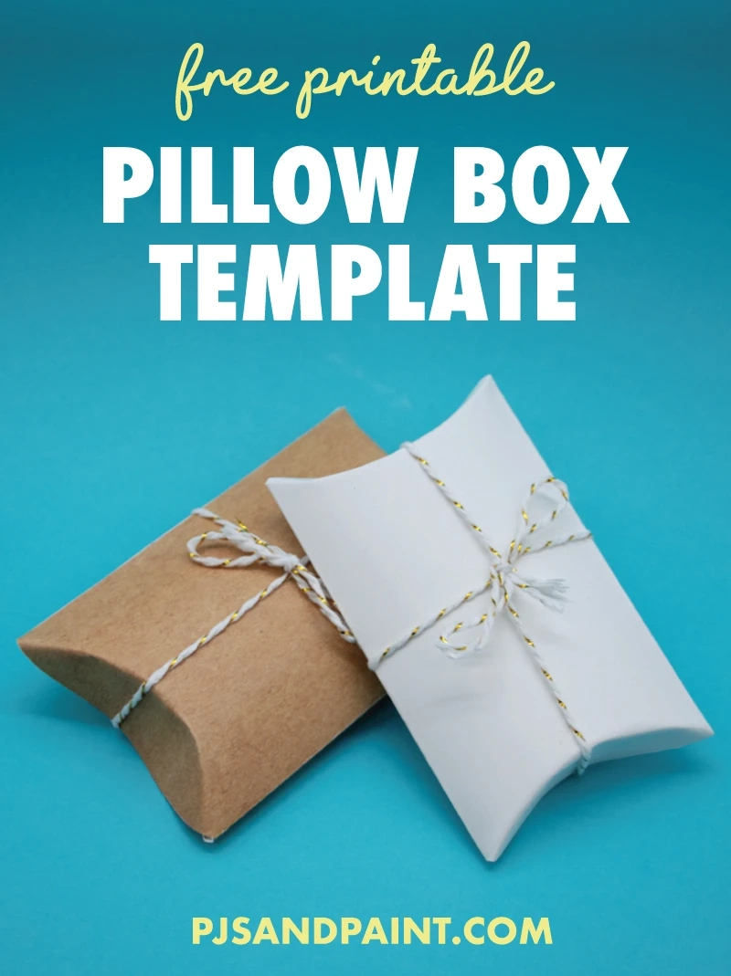 Free Printable Pillow Box Template | Diy Gift Box - Pjs And Paint regarding Free Printable Gift Boxes