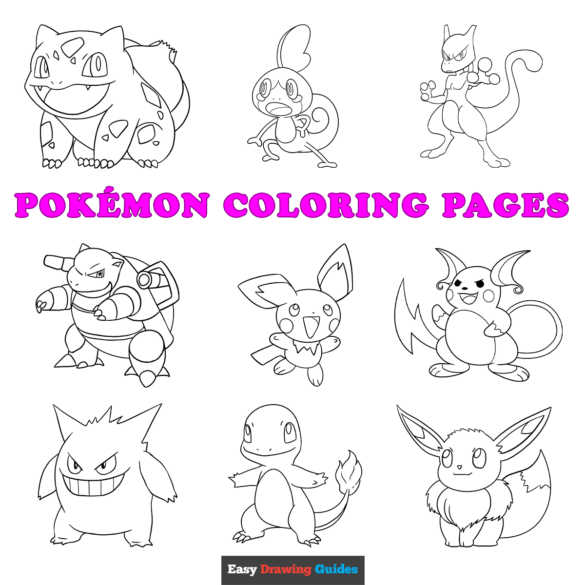 Free Printable Pokémon Coloring Pages For Kids regarding Free Printable Pictures of Pokemon