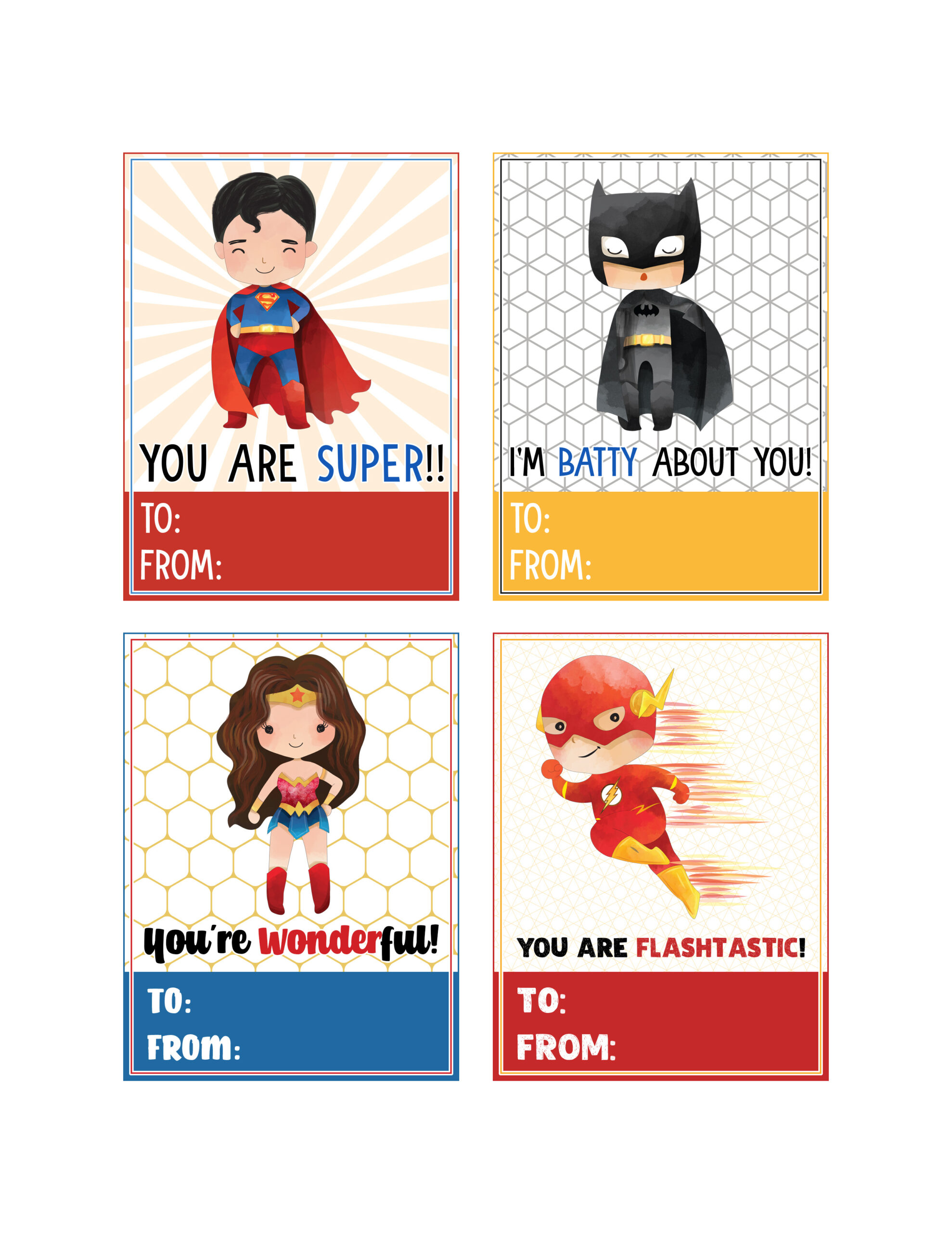 Free Printable Pop Culture Valentine&amp;#039;S Day Cards - The Cottage Market with regard to Free Printable Superman Valentine Cards