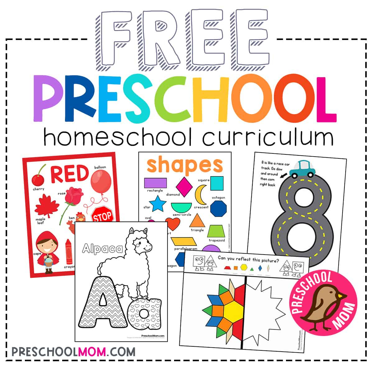 Free Printable Preschool Worksheets - Preschool Mom pertaining to Free Pre-K Printables