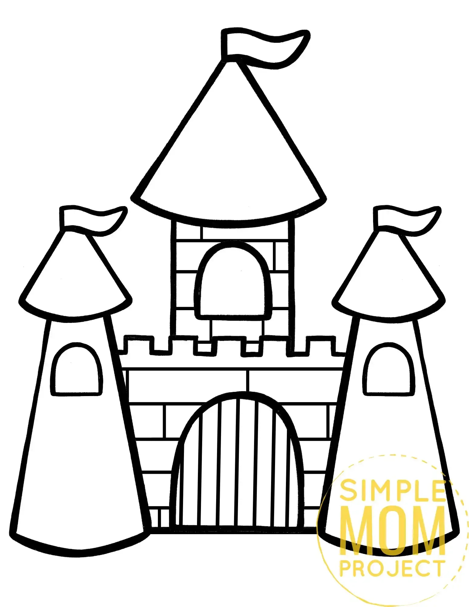 Free Printable Princess Castle Template – Simple Mom Project pertaining to Free Printable Castle Templates