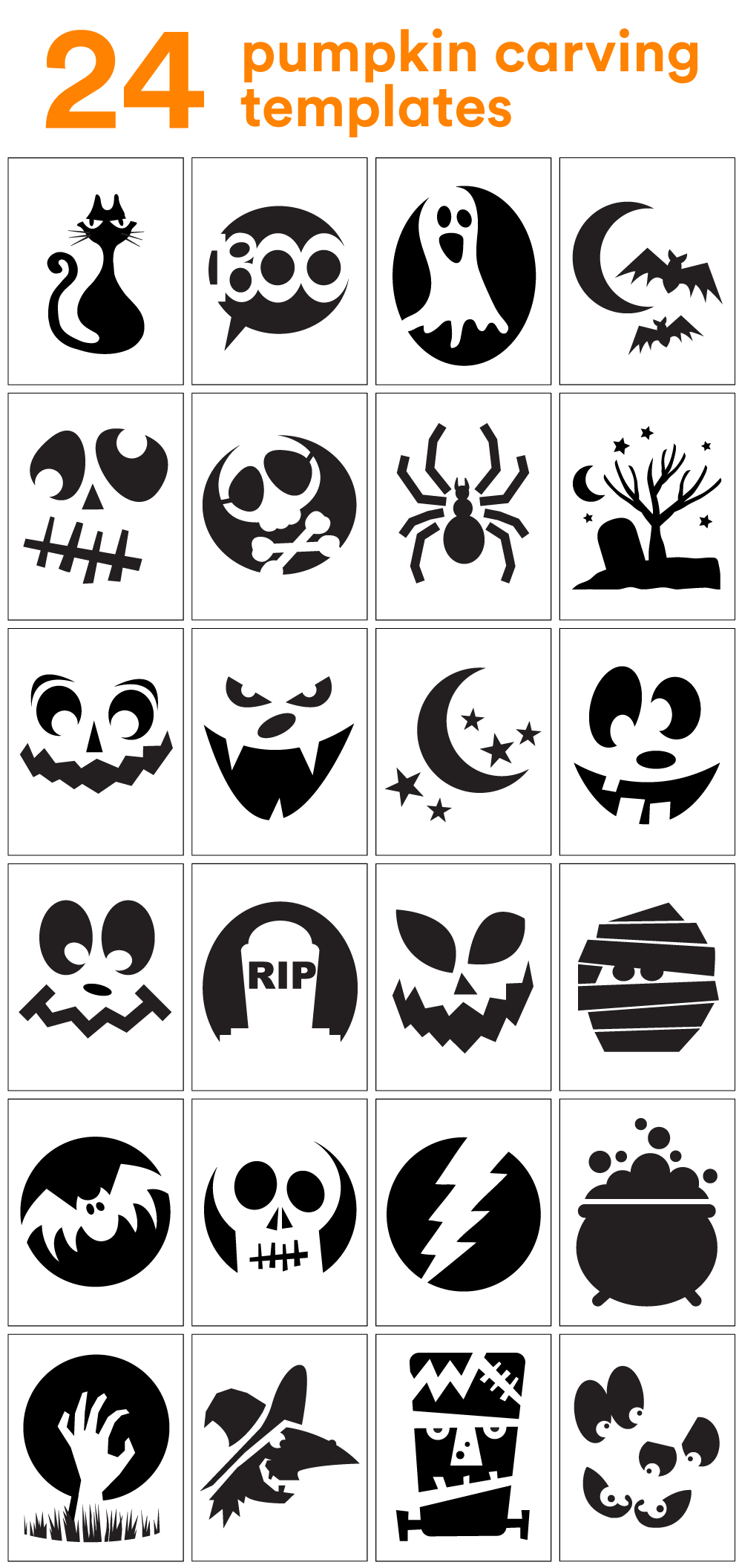 Free Printable Pumpkin Carving Stencils within Free Printable Pumpkin Stencils