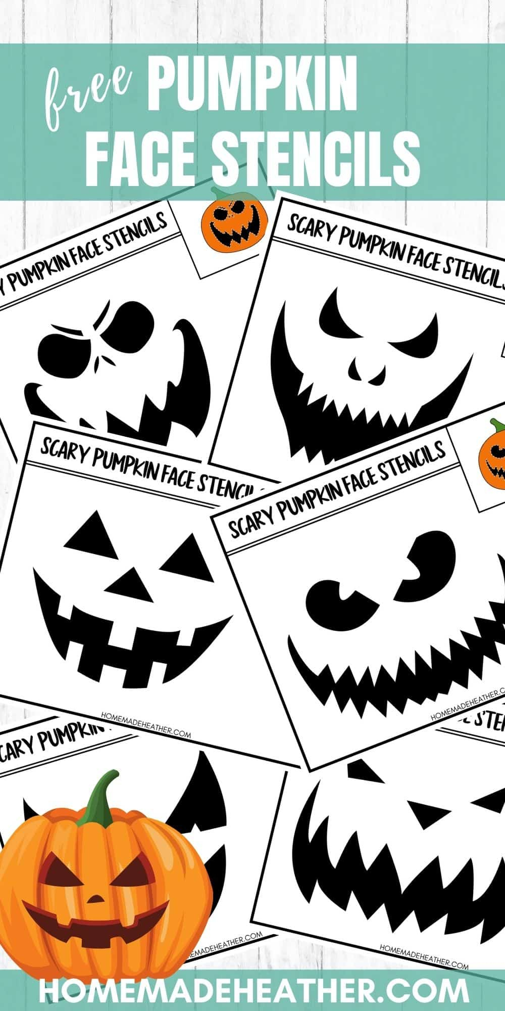 Free Printable Pumpkin Face Stencils » Homemade Heather inside Jack O Lantern Templates Printable Free