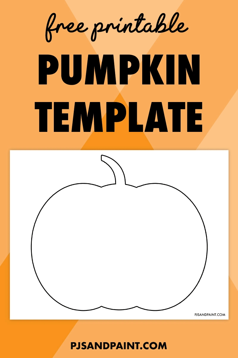 Free Printable Pumpkin Template - Pjs And Paint in Free Printable Pumpkin Templates