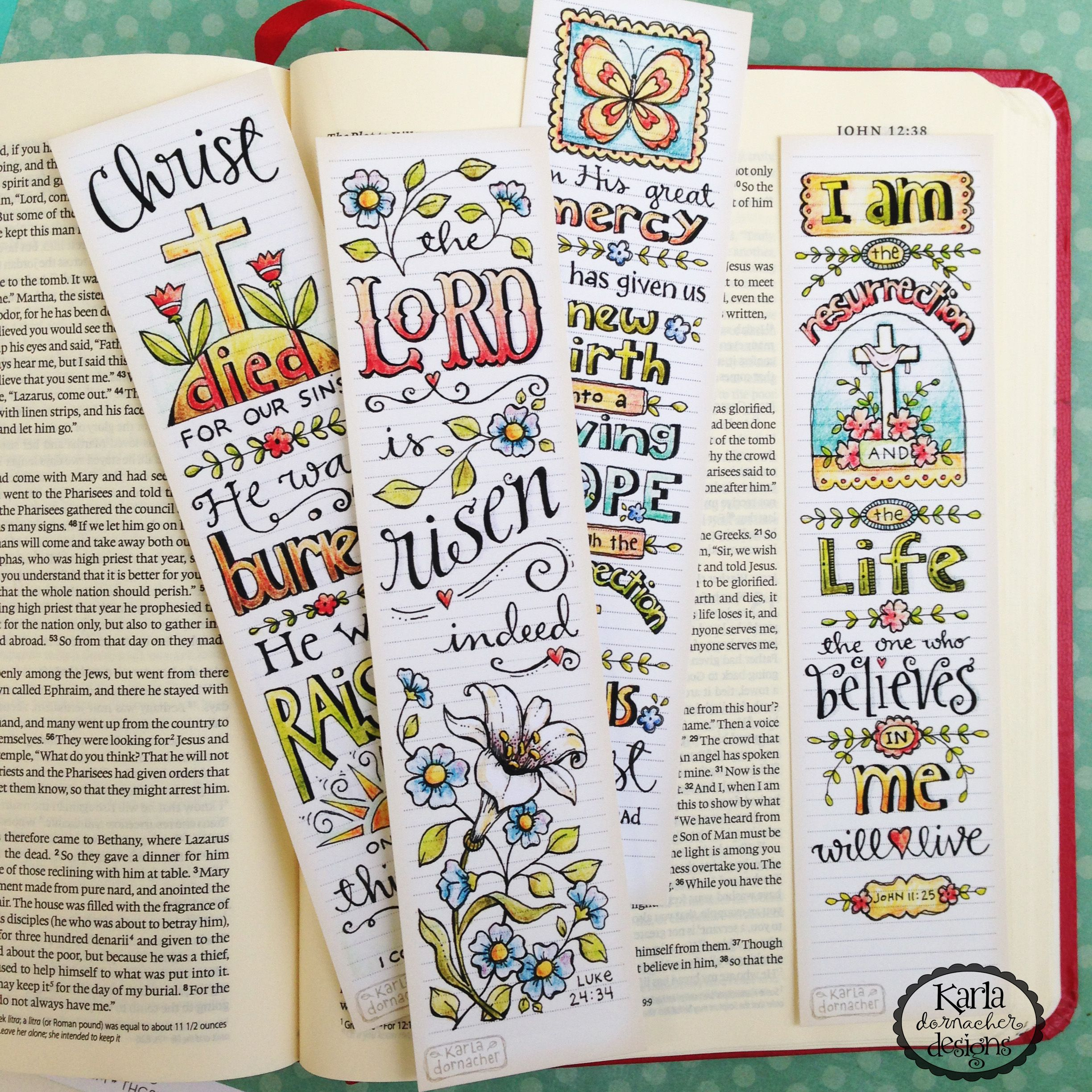 Free Printable Religious Easter Bookmarks with regard to Free Printable Religious Easter Bookmarks