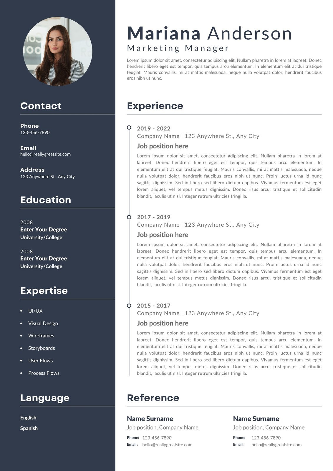 Free Printable Resume Templates You Can Customize | Canva regarding Free Online Resume Templates Printable