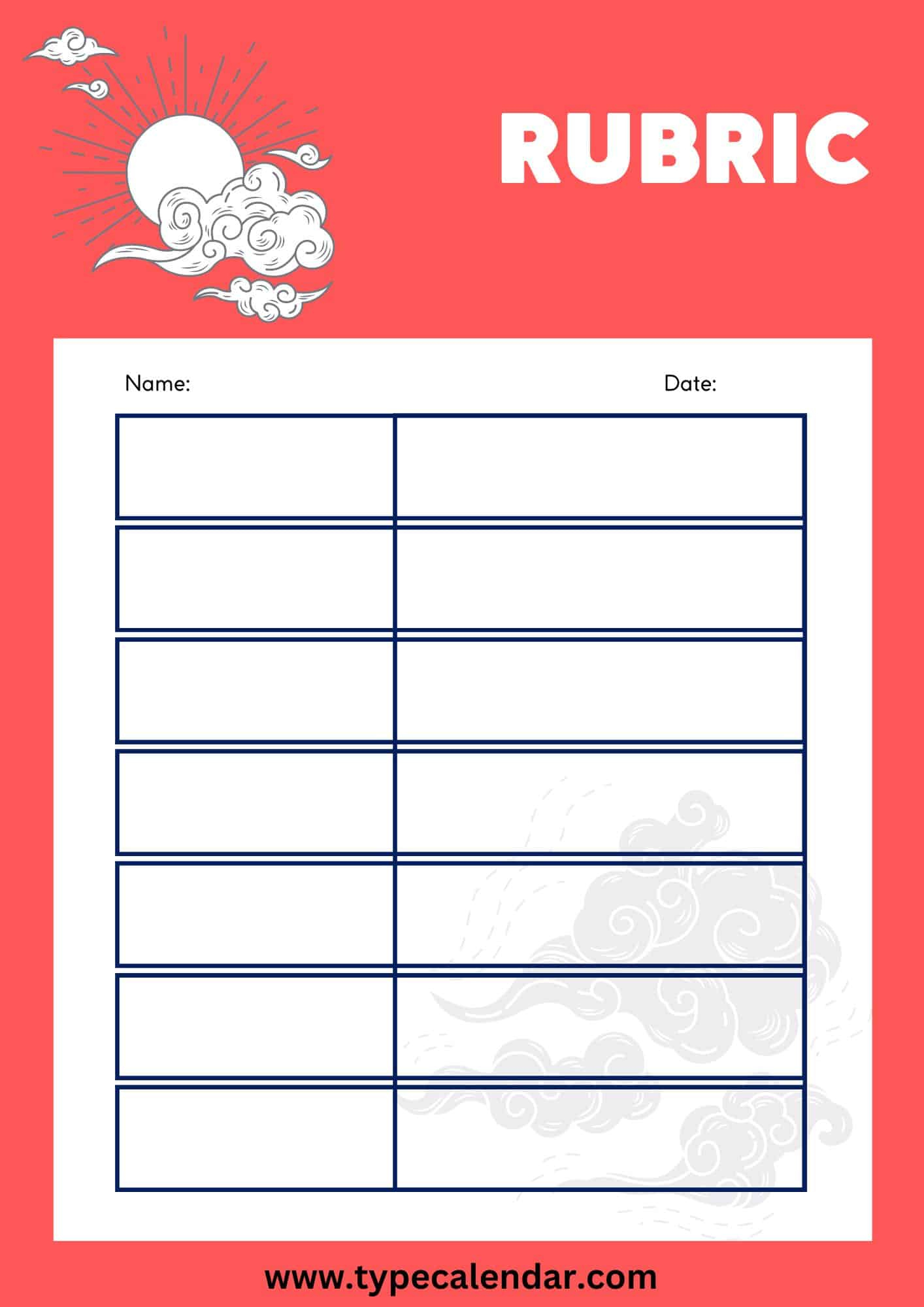 Free Printable Rubric Templates [Word, Excel, Pdf] Grading &amp;amp; Scoring inside Free Printable Blank Rubrics