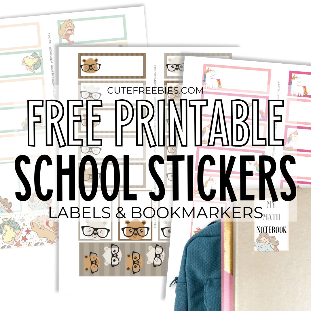 Free Printable School Label Stickers – Cute Designs - Cute inside Free Printable Stickers For Teachers