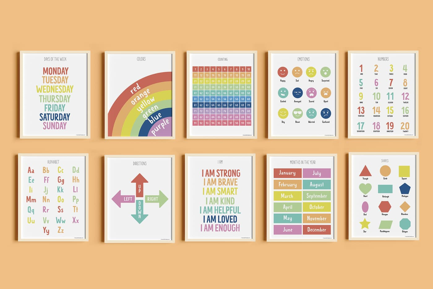 Free Printable Set Of 10 Educational Posters - Favorite Printables within Free Printable Posters