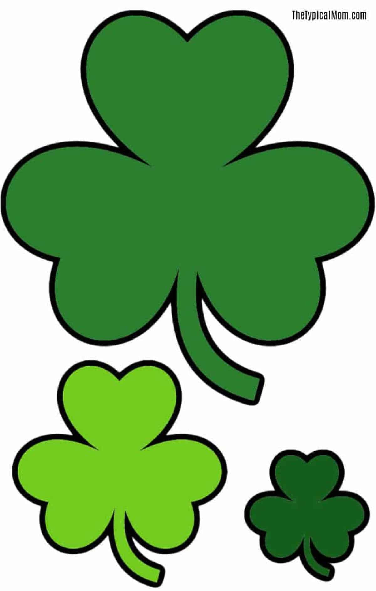 Free Printable Shamrock Coloring Pages - Shamrock Templates within Free Printable Shamrocks