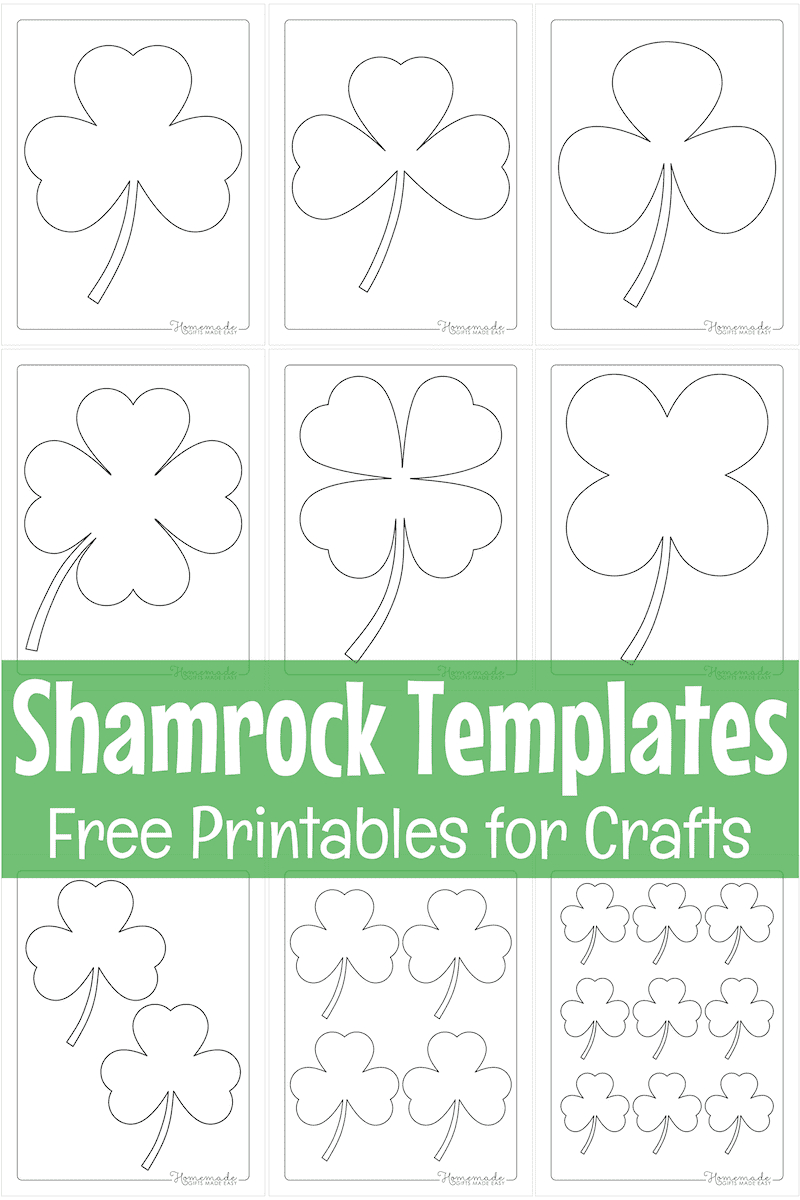 Free Printable Shamrock Templates - Small, Medium, Large inside Shamrock Template Free Printable