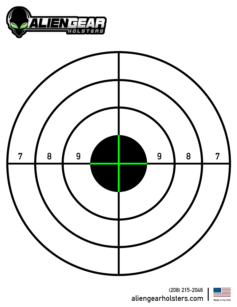 Free Printable Shooting Targets | Alien Gear throughout Free Printable Pistol Targets