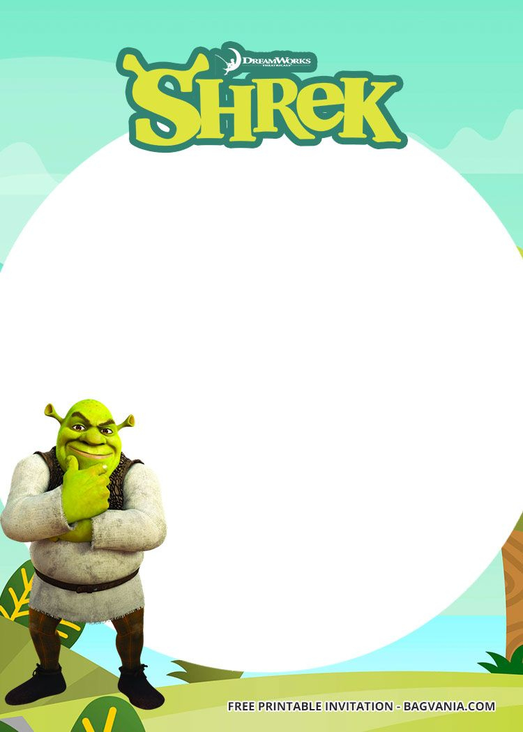 Free Printable Shrek Invitation Templates | Shrek, Printable regarding Free Printable Shrek Invitations