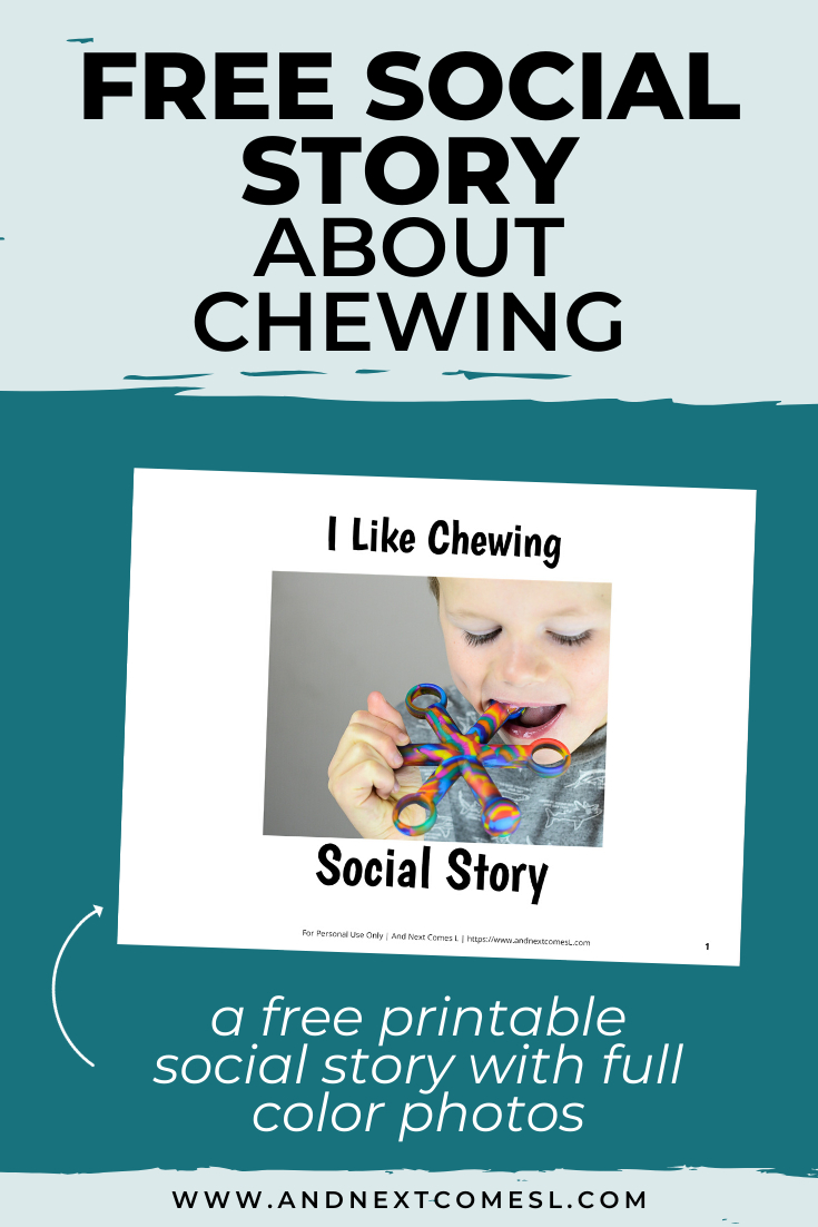 Free Printable Social Story About Chewing | And Next Comes L inside Free Printable Sensory Stories