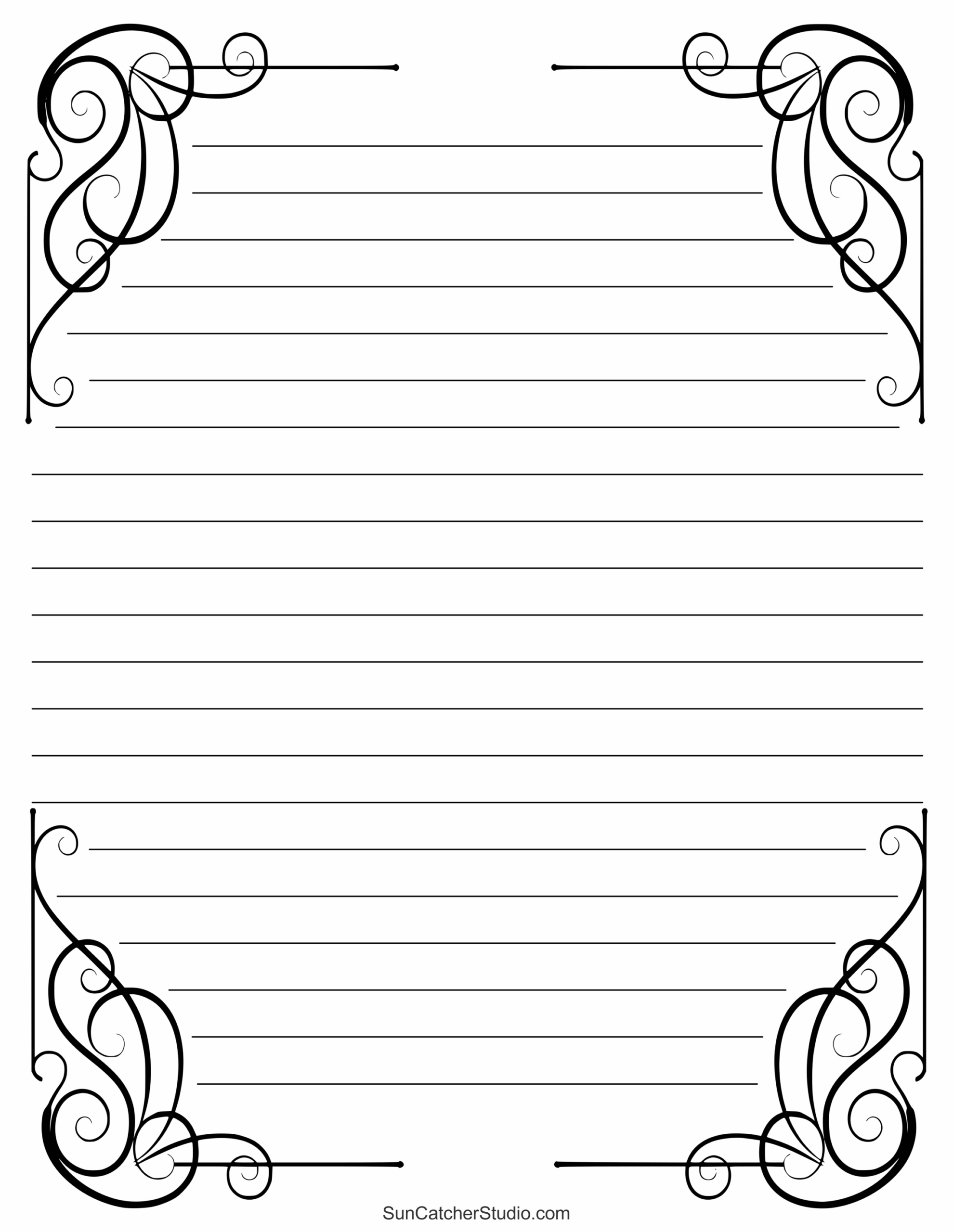 Free Printable Stationery And Lined Letter Writing Paper – Diy with regard to Free Printable Elegant Stationery