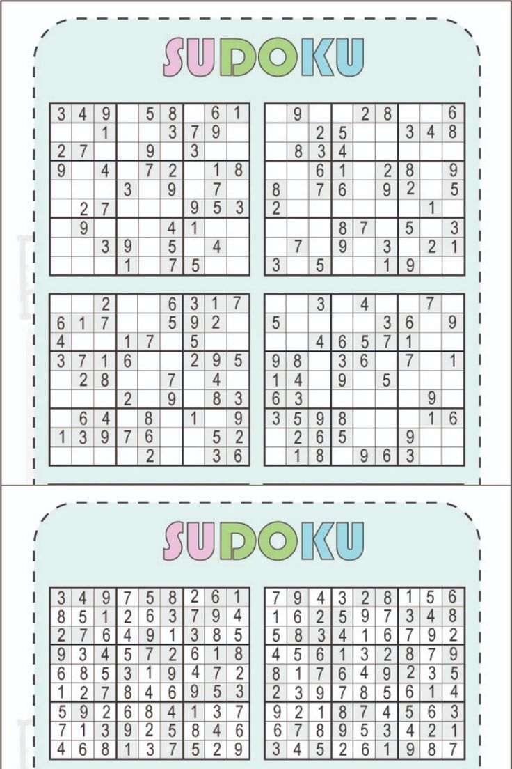 Free Printable Sudoku 6 Per Page [Pdf Includeed] With Solution within Free Printable Sudoku 6 Per Page