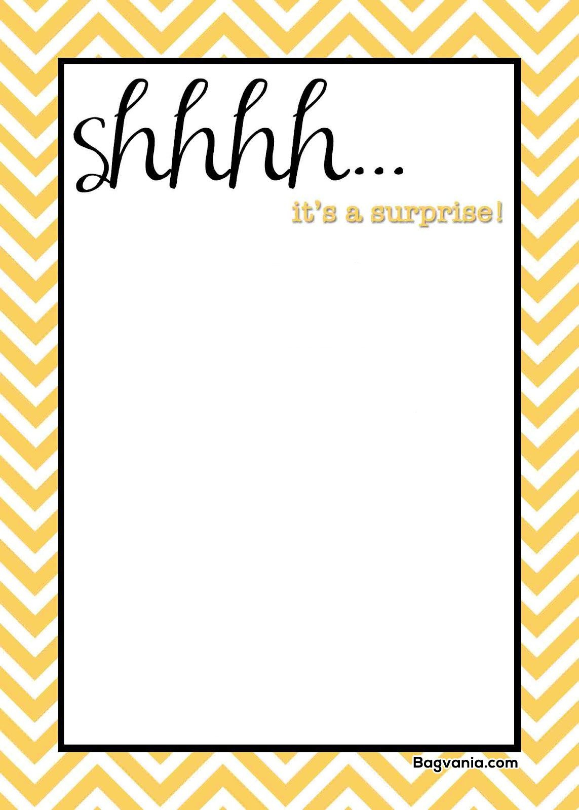 Free Printable Surprise Birthday Invitations – Bagvania Free Print in Free Printable Surprise Party Invitation Templates