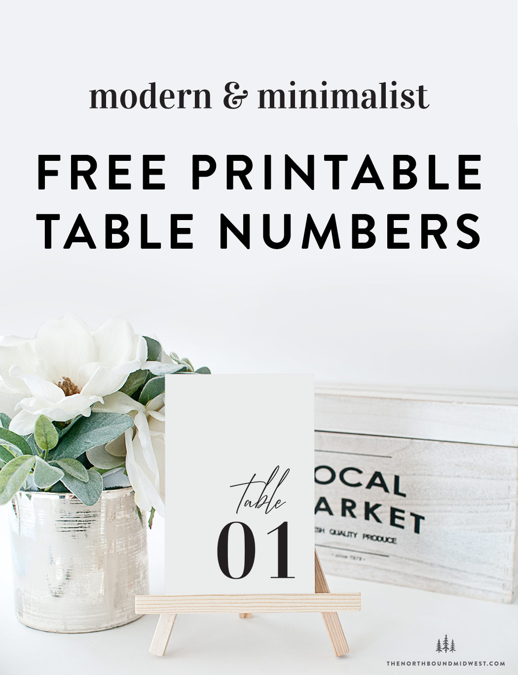 Free Printable Table Numbers | Modern &amp;amp; Minimalist | 1-30 inside Free Printable Table Numbers