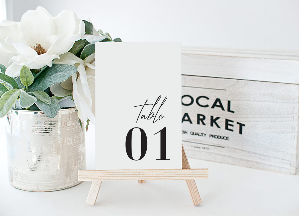 Free Printable Table Numbers | Modern &amp;amp; Minimalist | 1-30 with regard to Free Printable Table Numbers 1-30