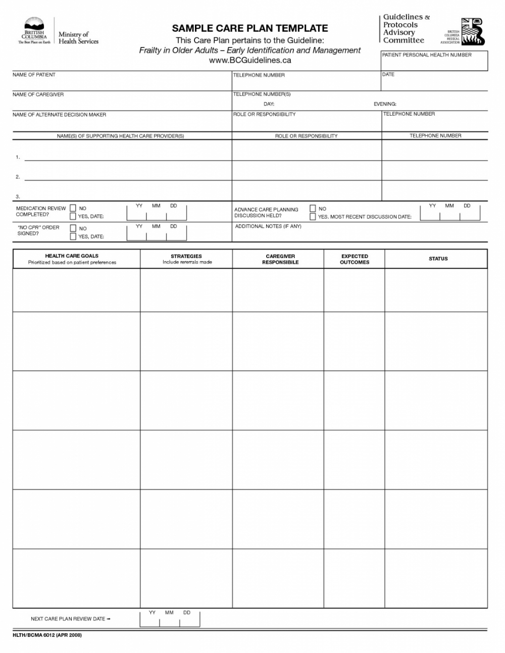 Free Printable Templates For Nursing Care Plans - Google Search in Free Printable Blank Nursing Care Plan