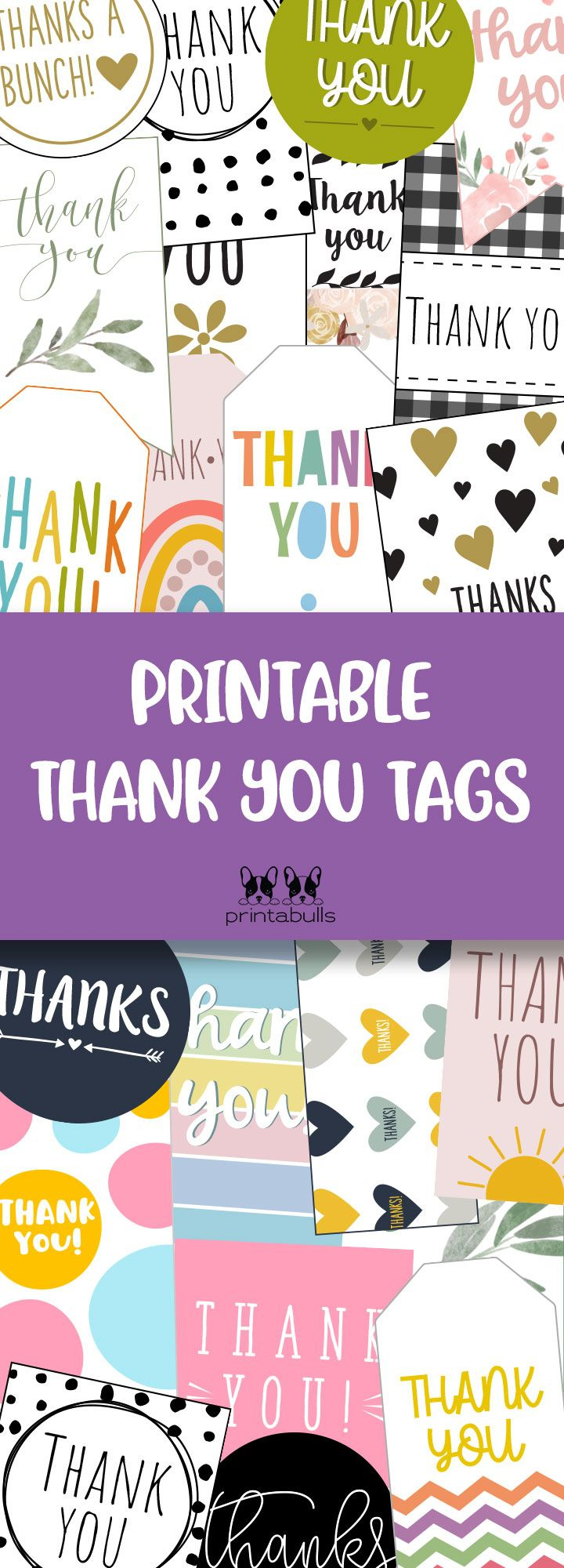 Free Printable Thank You Tags - 300 Tags | Printabulls | Free intended for Free Printable Thank You For Coming To My Party Tags