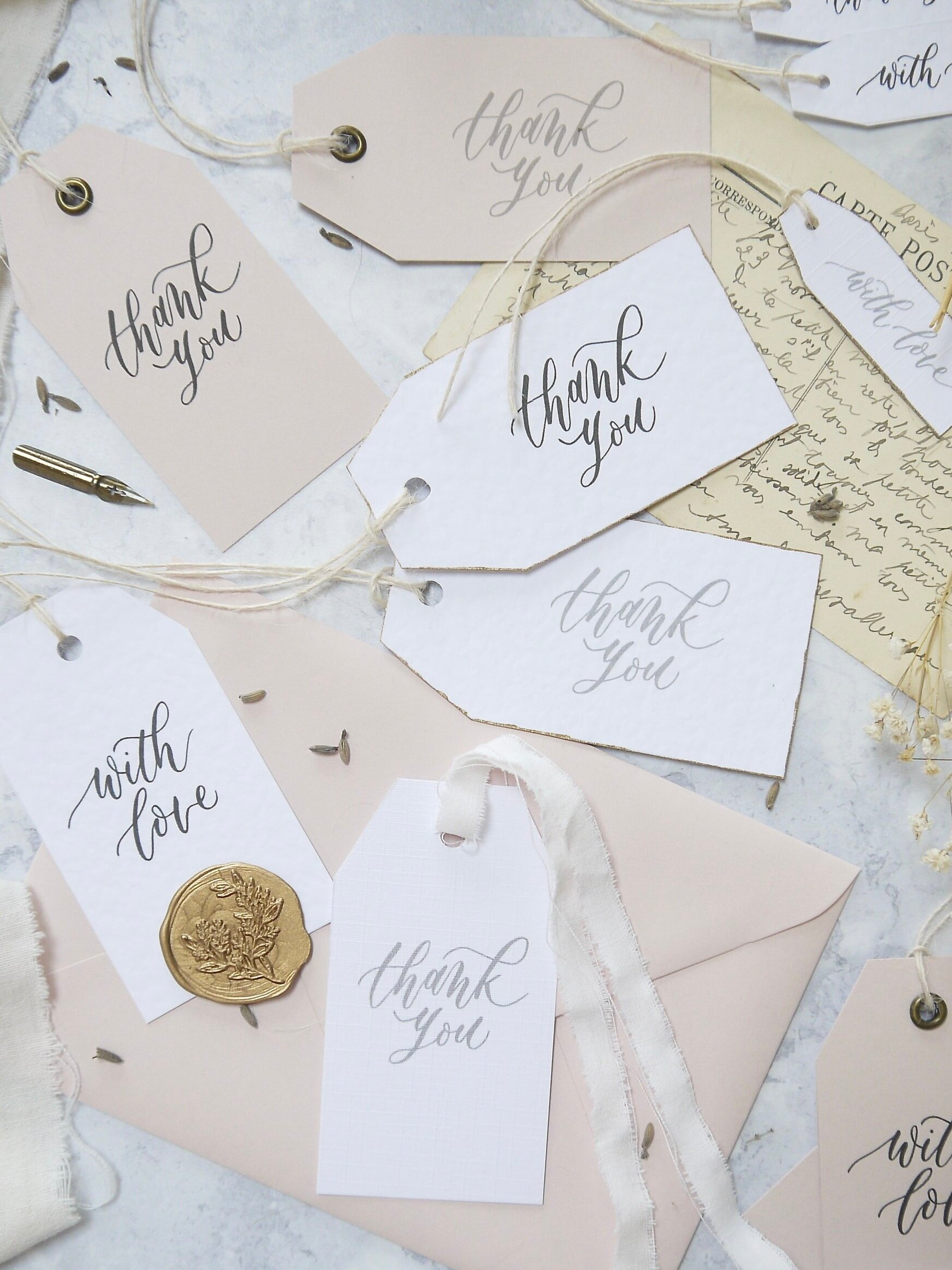 Free Printable Thank You Tags — Mirabelle Makery in Free Printable Wedding Thank You Tags