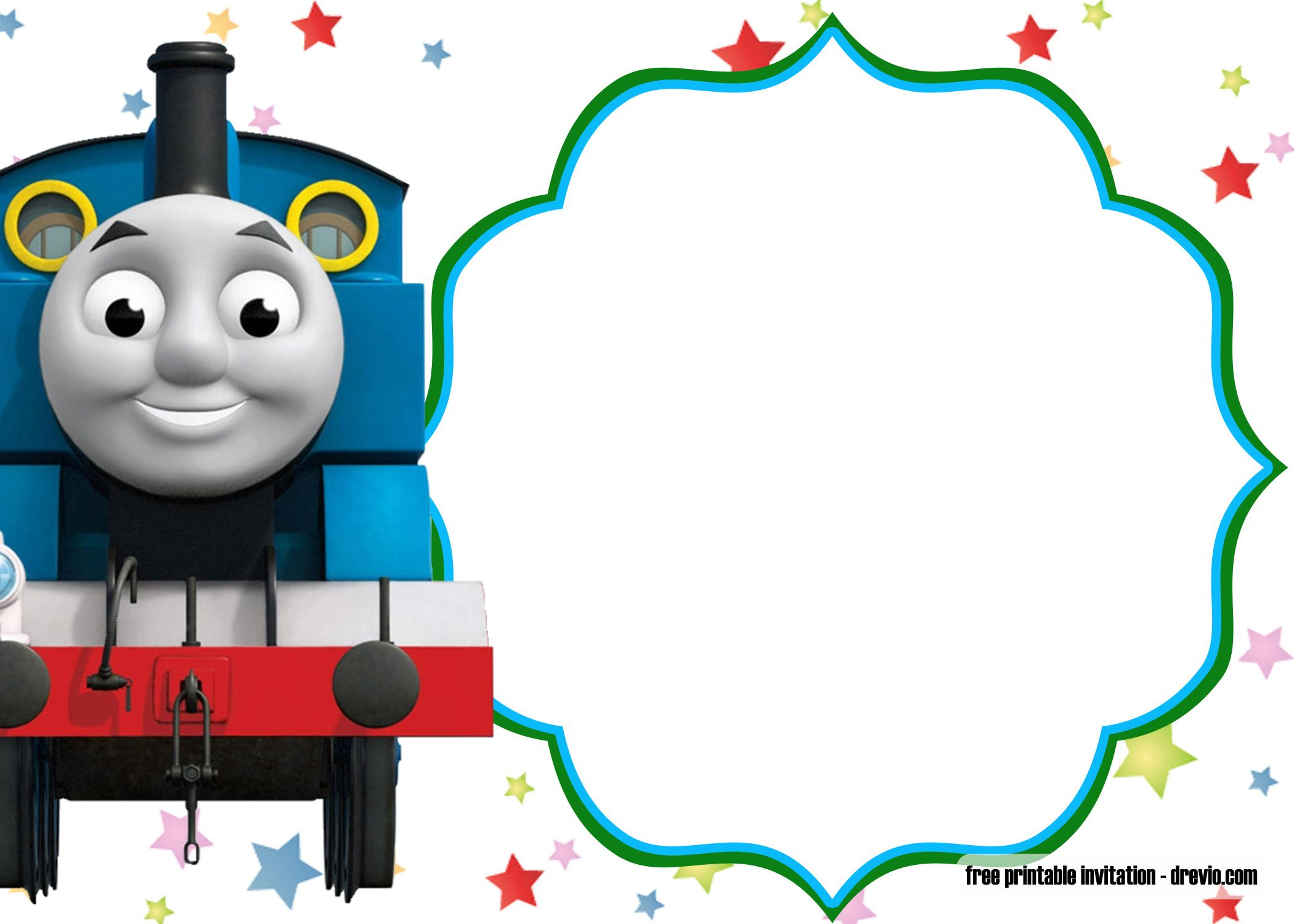 Free Printable Thomas The Train Birthday Invitation Templates within Thomas Invitations Printable Free