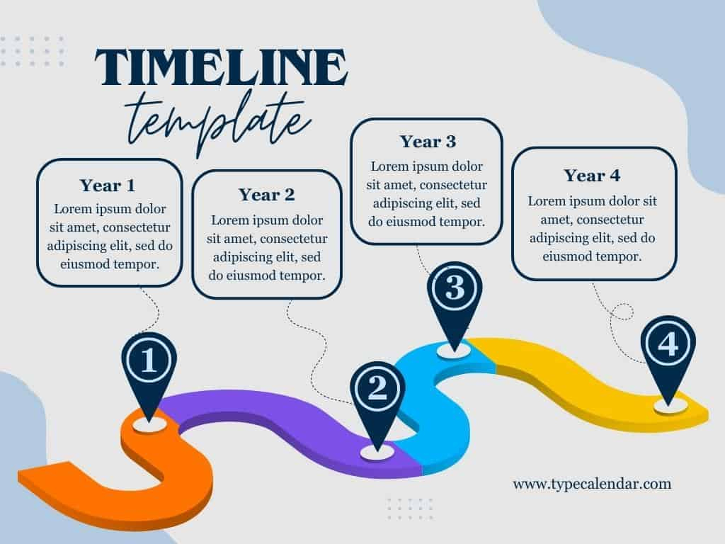 Free Printable Timeline Templates [Word, Excel] Historical with Free Timeline Creator Printable