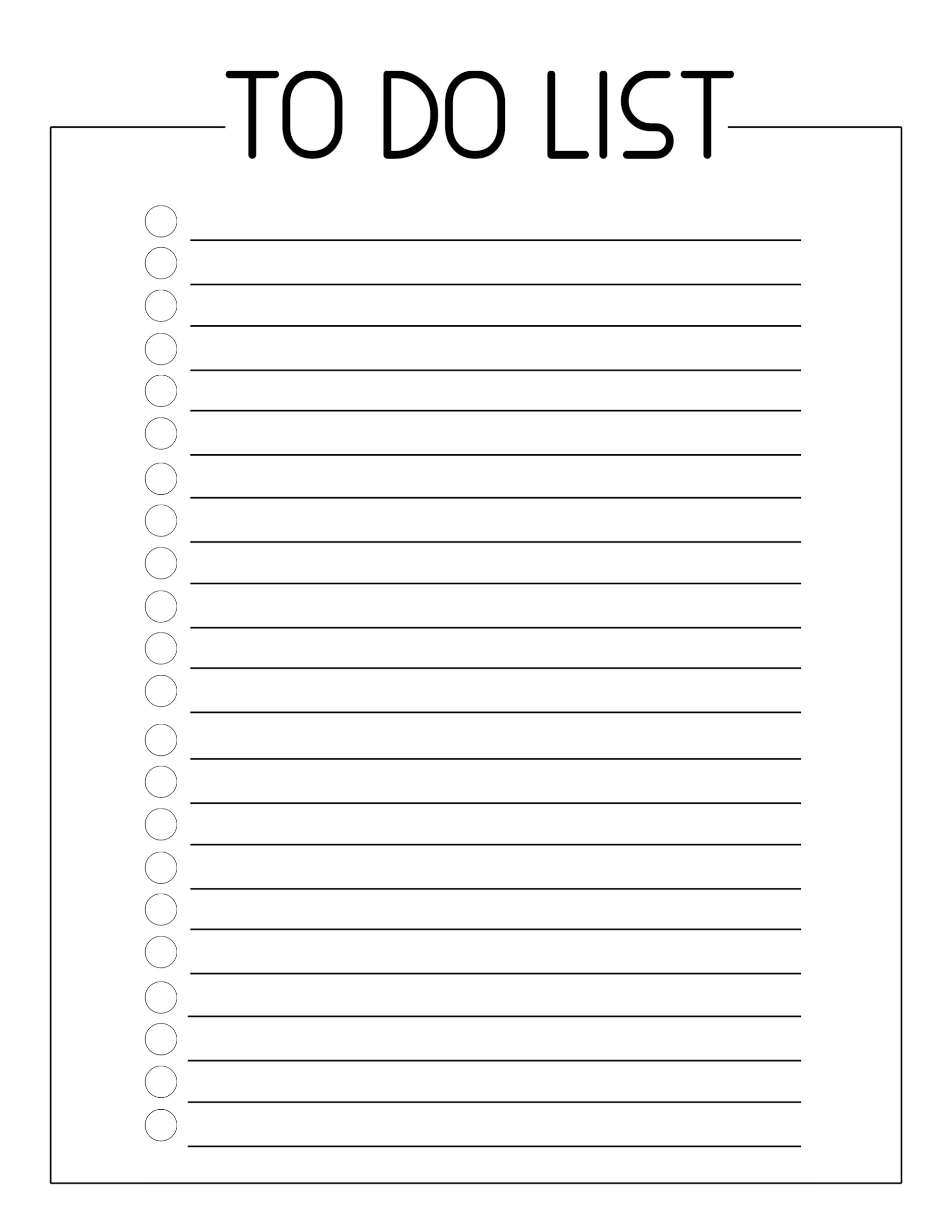 Free Printable To Do Checklist Template - Paper Trail Design within Free Printable Checklist