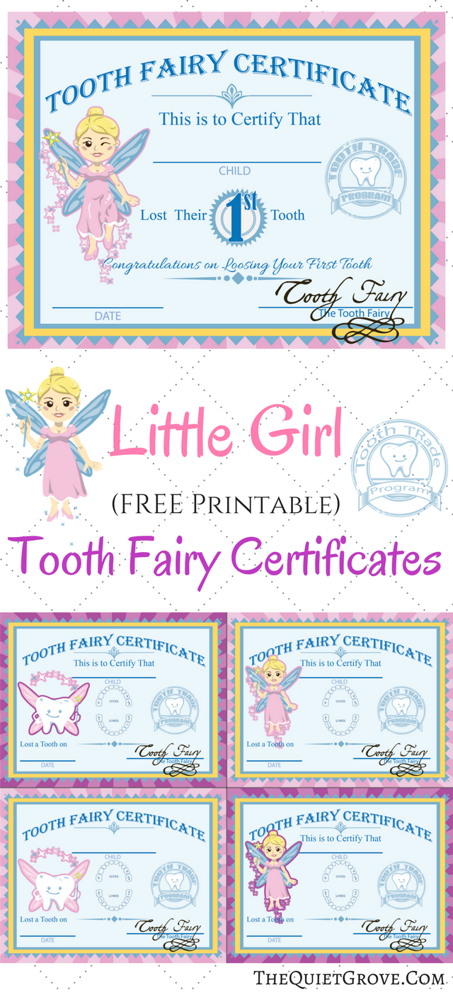 Free Printable Tooth Fairy Certificates | Celebrate Your Child&amp;#039;S with Free Printable First Lost Tooth Certificate