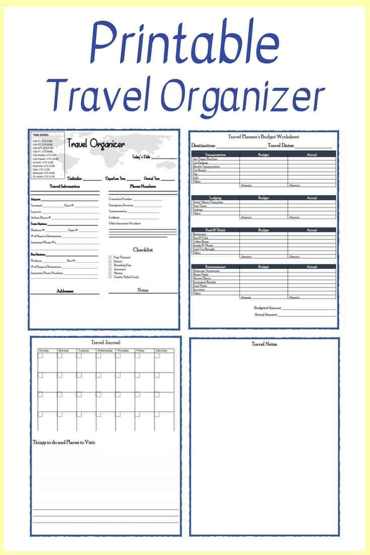 Free Printable Travel Planner | Vacation Itinerary Template regarding Free Printable Itinerary