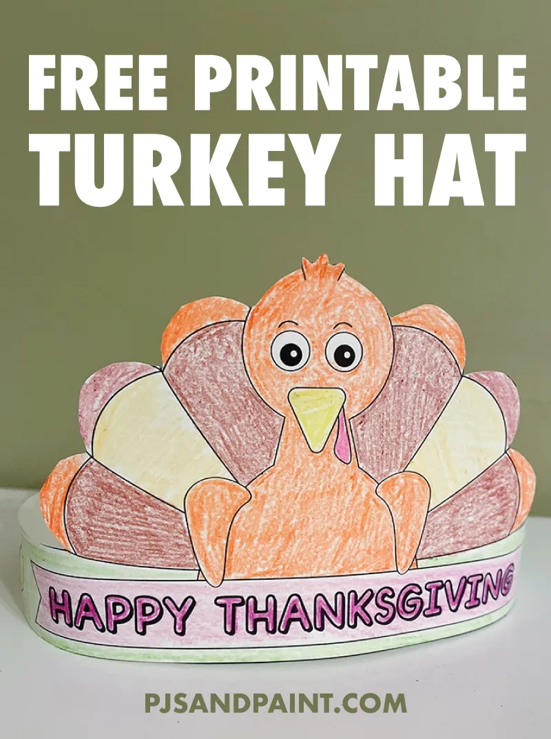 Free Printable Turkey Hat - Thanksgiving Turkey Crown regarding Free Printable Thanksgiving Hats