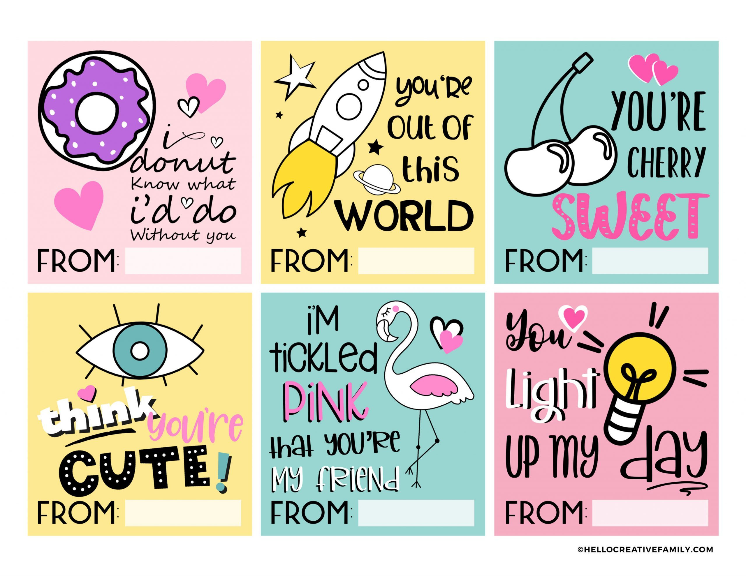 Free Printable Valentine Cards Perfect For Teens And Tweens inside Free Printable Valentines Day Cards Kids