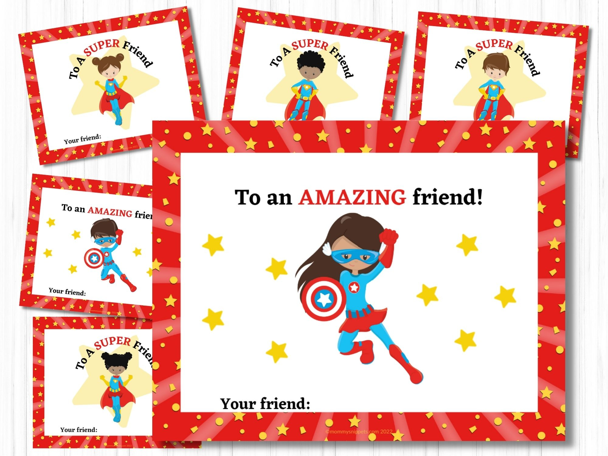 Free Printable Valentine&amp;#039;S Cards For Kids: 8 Superhero Valentines! - with regard to Free Printable Superman Valentine Cards