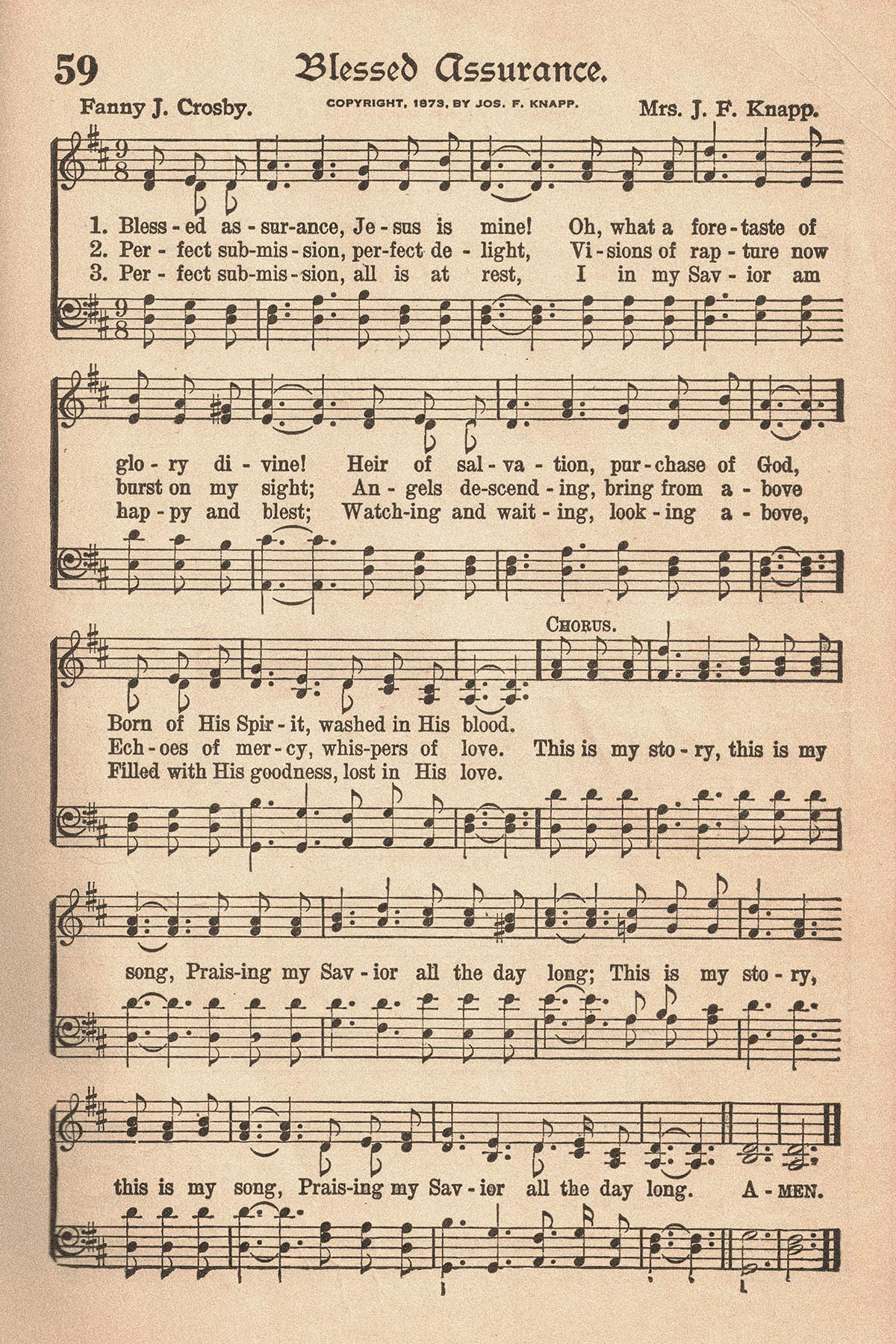 Free Printable Vintage Hymns Sheet Music • Rose Clearfield with regard to Free Printable Sheet Music