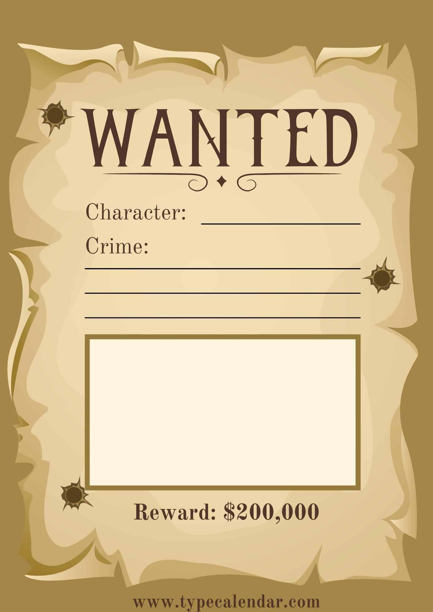 Free Printable Wanted Poster Templates [Word, Pdf] One Piece with regard to Wanted Poster Printable Free