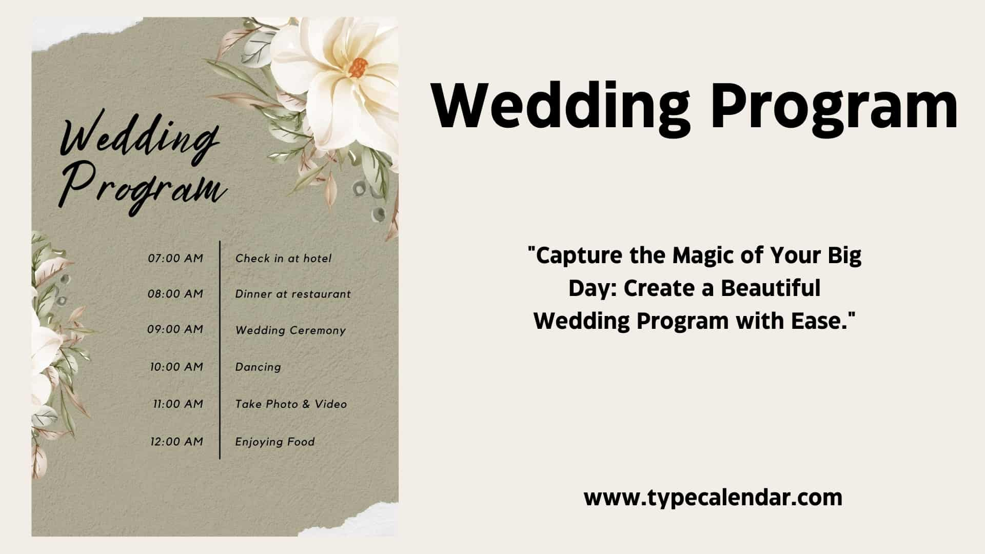 Free Printable Wedding Program Templates [Word, Pdf] Folded Examples inside Free Printable Wedding Program Samples