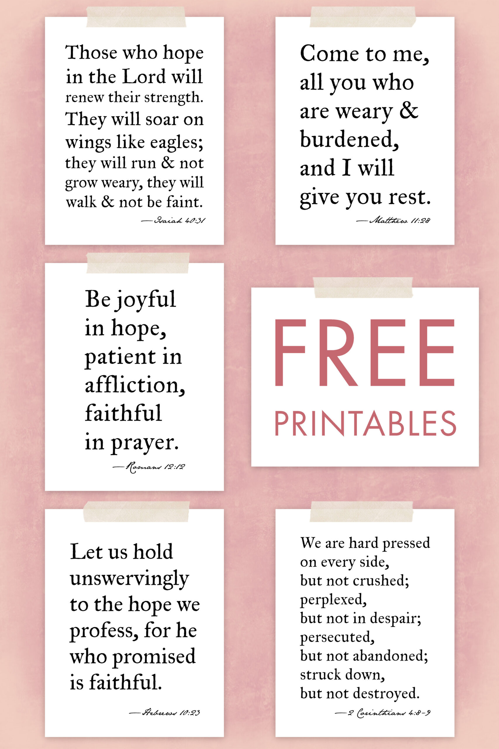 Free Printables: Bible Verse Wall Art — The Art Of Observation inside Free Printable Bible Verses