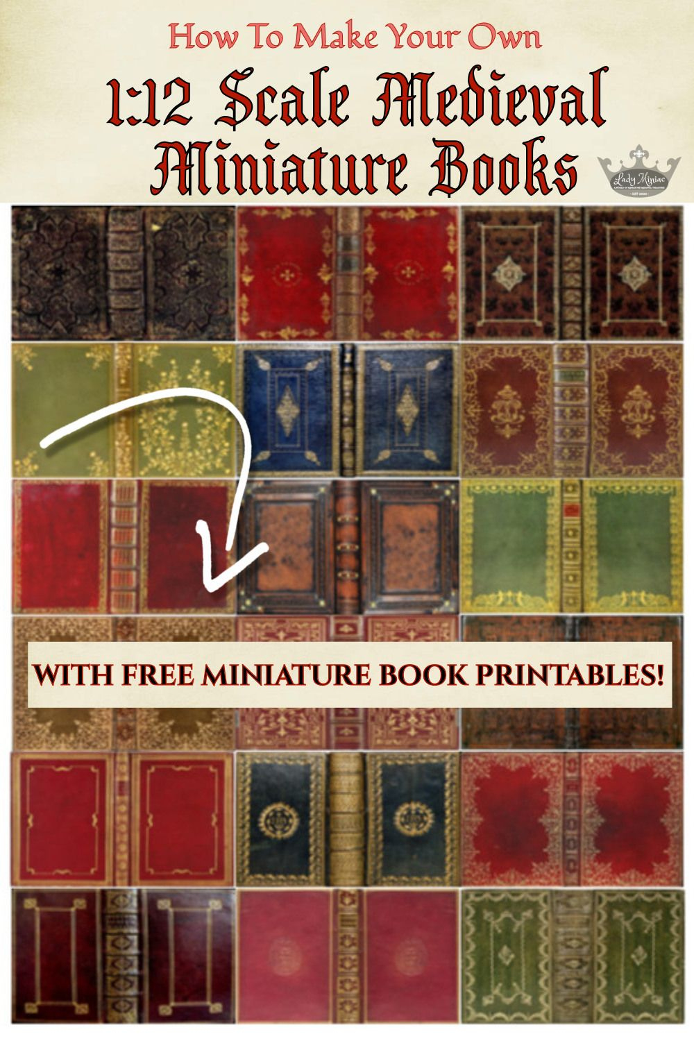 Free Printables - Make Your Own Miniature Books In 1:12 Scale throughout Free Printable Miniature Book Covers