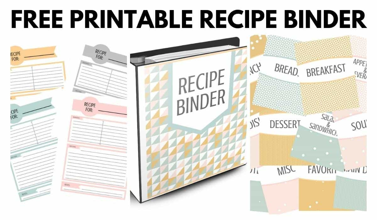 Free Recipe Binder Printables - I Scream For Buttercream with regard to Free Printable Recipe Binder