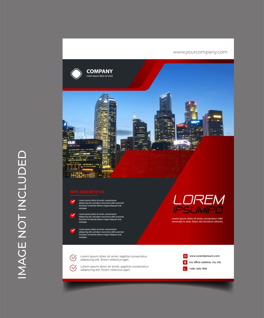 Free Red Real Estate Brochure Template – Graphicsfamily regarding Free Printable Brochure Maker Download