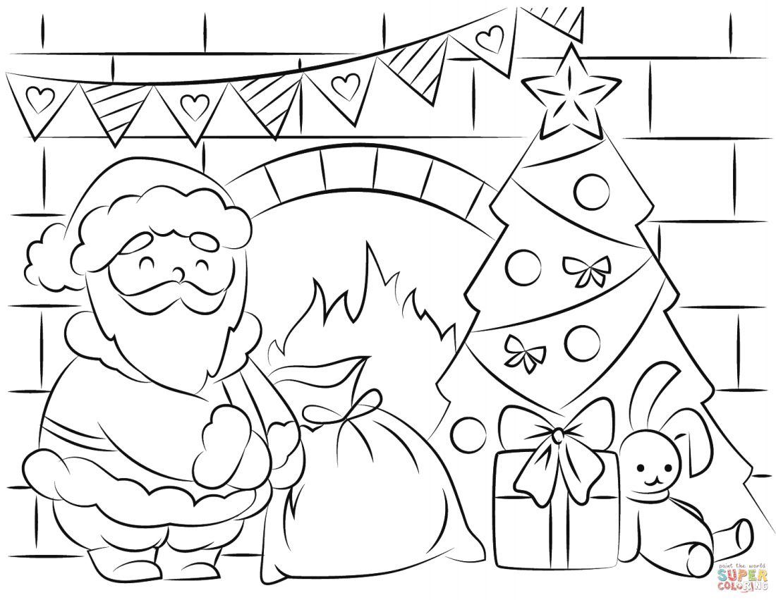 Free Santa Coloring Pages And Printables For Kids throughout Xmas Coloring Pages Free Printable