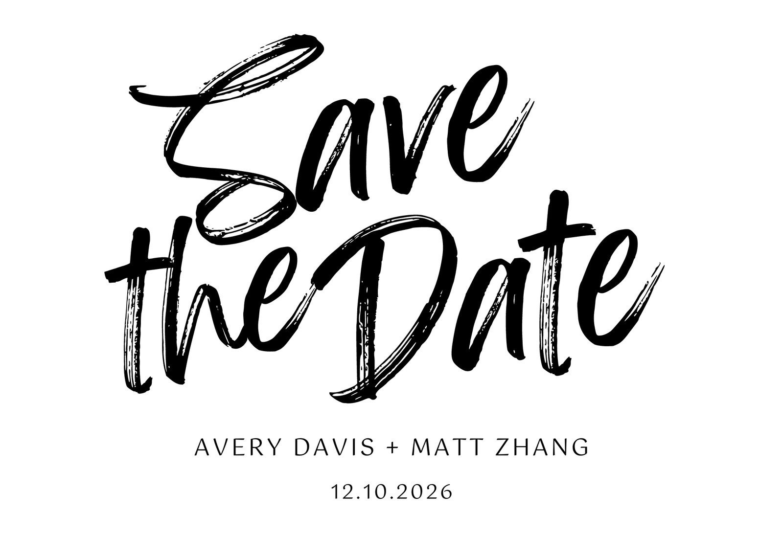 Free Save The Date Card Templates To Edit And Print | Canva for Free Printable Save the Date Templates