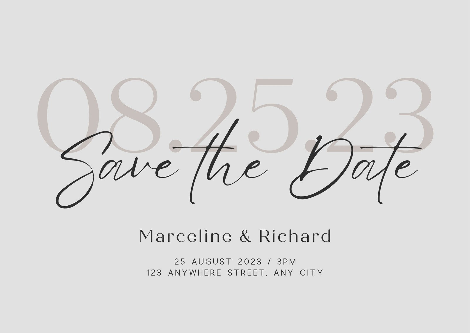 Free Save The Date Card Templates To Edit And Print | Canva throughout Free Printable Save The Date